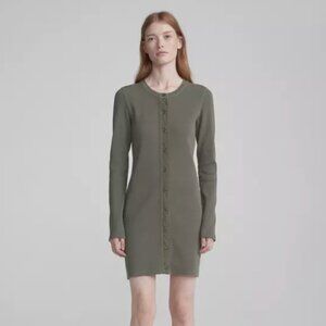 Rag & Bone Long Sleeve Mallory Thermal Button Down Dress Small